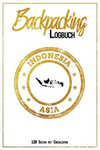 Backpacking Logbuch Indonesia Asia 120 Seiten mit Checklisten