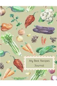 My Best Recipes Journal
