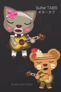 Blank Guitar TABS Anime Themed - 120 Pages