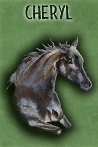 Watercolor Mustang Cheryl