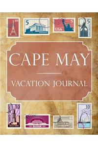 Cape May Vacation Journal: Blank Lined Cape May Travel Journal/Notebook/Diary Gift Idea for People Who Love to Travel