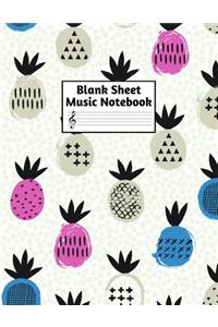 Blank Sheet Music Notebook
