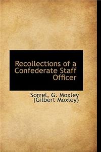 Recollections of a Confederate Staff Officer