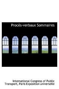 Proc S-Verbaux Sommaires