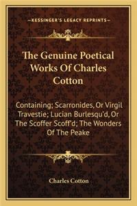 The Genuine Poetical Works Of Charles Cotton