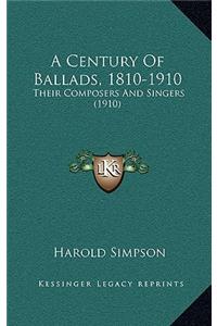 A Century of Ballads, 1810-1910