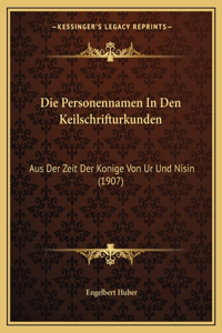 Personennamen In Den Keilschrifturkunden