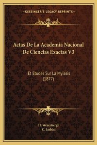 Actas De La Academia Nacional De Ciencias Exactas V3