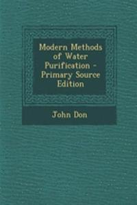 Modern Methods of Water Purification