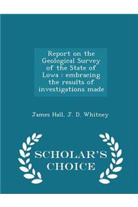 Report on the Geological Survey of the State of Lowa