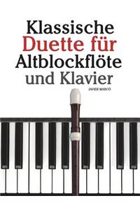 Klassische Duette Für Altblockflöte Und Klavier