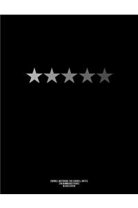 Cornell Notebook for Cornell Notes, 250 Numbered Pages, Black Cover