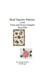 Bead Tapestry Patterns loom Fruits and Flowers Sampler Rose Pink