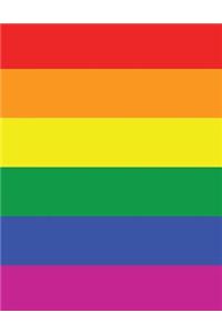 Gay Pride College Ruled Notebook 1