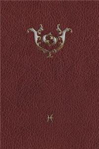 Monogram Pisces Notebook