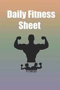 Daily Fitness Sheet journal motivation calendar 2020