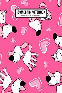 Puppy Isometric Graph Paper Notebook