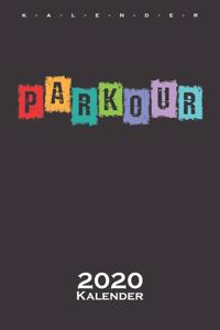 Parkour bunt Kalender 2020