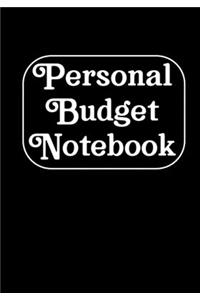 Personal budget Notebook