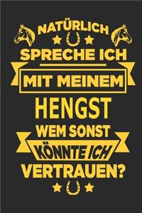 Natürlich spreche ich mit meinem Hengst Wem sonst könnte ich vertrauen?