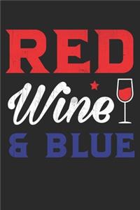red wine and blue