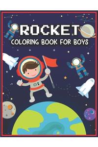 Rocket Coloring Book for Boys