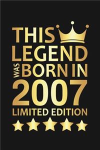 This Legend Was Born In 2007 Limited Edition