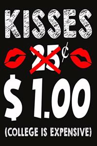 kisses 25 cents 1.00 dollar college is expensive