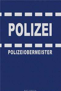 Polizei - Polizeiobermeister - Notizbuch