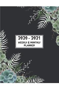 2020 - 2021 Weekly & Monthly Planner