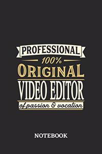 Professional Original Video Editor Notebook of Passion and Vocation