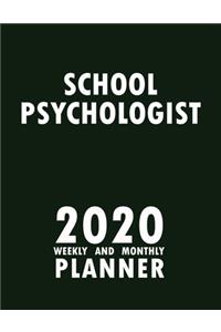 School Psychologist 2020 Weekly and Monthly Planner