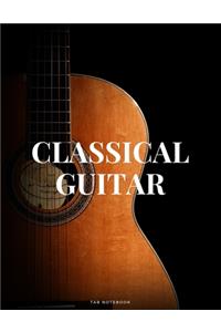 Classical Guitar Tab Notebook