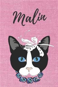 Malin Katzen-Malbuch / Notizbuch Tagebuch