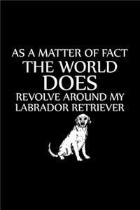 As a Matter of Fact the World Does Revolve Around My Labrador Retriever