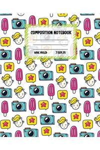 Composition Notebook Wide Ruled