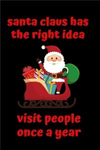 Santa Claus Has the Right Idea Visit People Once a Year