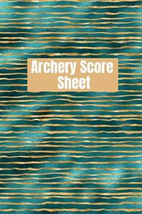 Archery score sheet