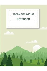 Journal baby daily log notebook