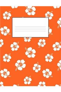 Tropical Hawaiian White Hibiscus Flower School Supplies