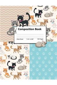 Composition Book Wide Ruled 7.44