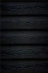 Black Wood Effect Blank Journal Notebook