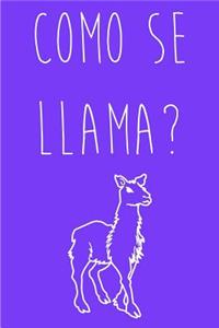 Como Se Llama