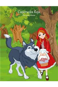 Caperucita Roja libro para colorear 1