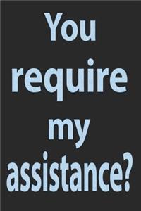 You Require My Assistance?