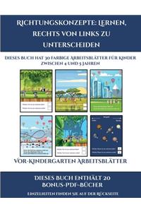 Vor-Kindergarten Arbeitsblätter (Richtungskonzepte