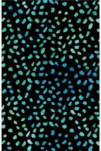 Journal Notebook Abstract Watercolor Dabs Blues