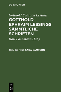 Miss Sara Sampson: Ein Trauerspiel in Fünf Aufzügen