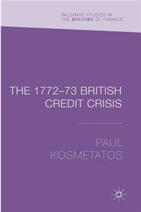 1772-73 British Credit Crisis