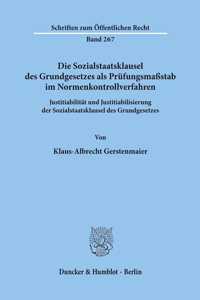 Die Sozialstaatsklausel Des Grundgesetzes ALS Prufungsmassstab Im Normenkontrollverfahren